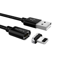 BOROFONE USB - Lightning BU1, 3A, магнитный, 1.2м, черный