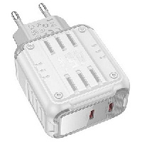 Hoco C137A 2Type-C 3A, белый