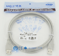 NONAME USB A(m) USB A(f) 1.8м серый (44422)