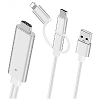 vDENMENv D22E micro+lightning+TypeC 2.4A бел