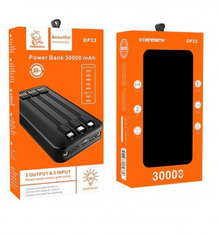 vDENMENv DP22 30 000mAh черн фото в  интернет магазине liniyatoka.ru