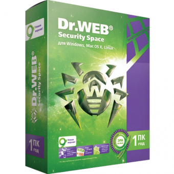 Антивирус Dr.Web Security Space на 2 ПК фото в  интернет магазине liniyatoka.ru