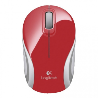 Logitech Mini M187 red wireless USB (910-002737) фото в  интернет магазине liniyatoka.ru